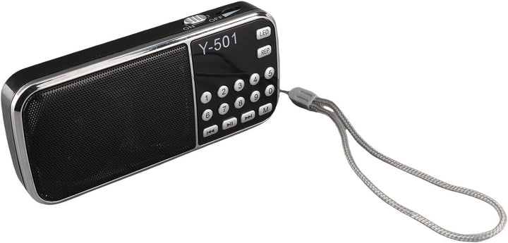VBESTLIFE -Radio mit LED-Taschenlampe-Funktion, MP3-U-Scheibe des Musik-Spieler-FM TF