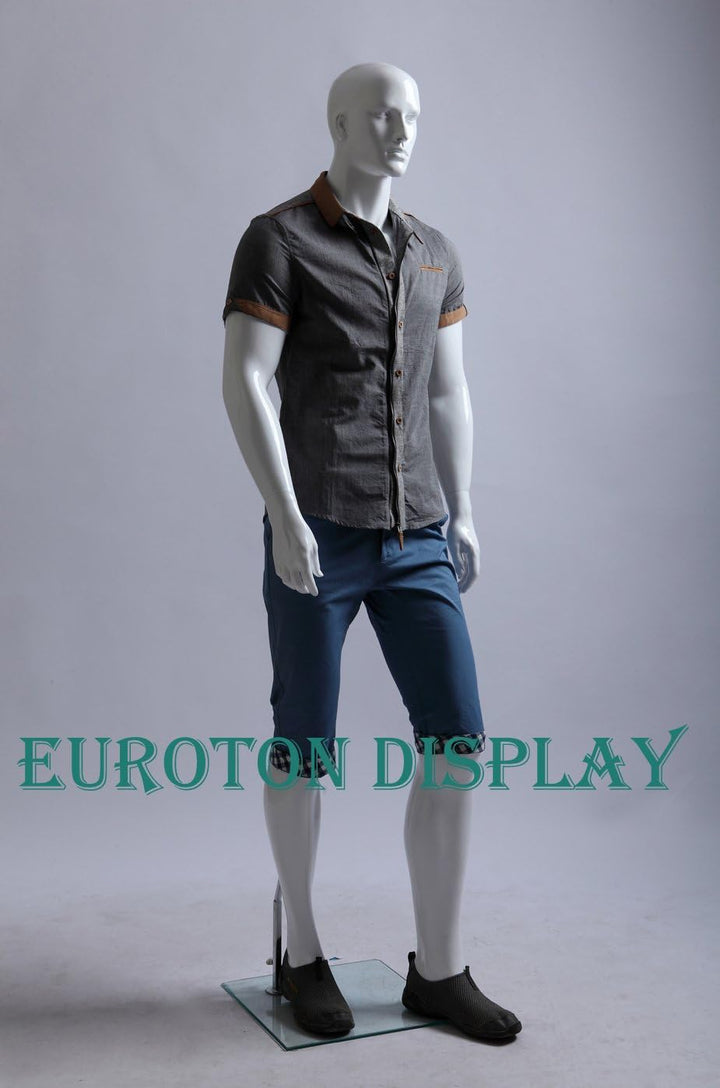 Euroton XM-11B weiss lackierte abstrakte Schaufensterpuppe Mannequin Mann männliche Schaufensterpupp
