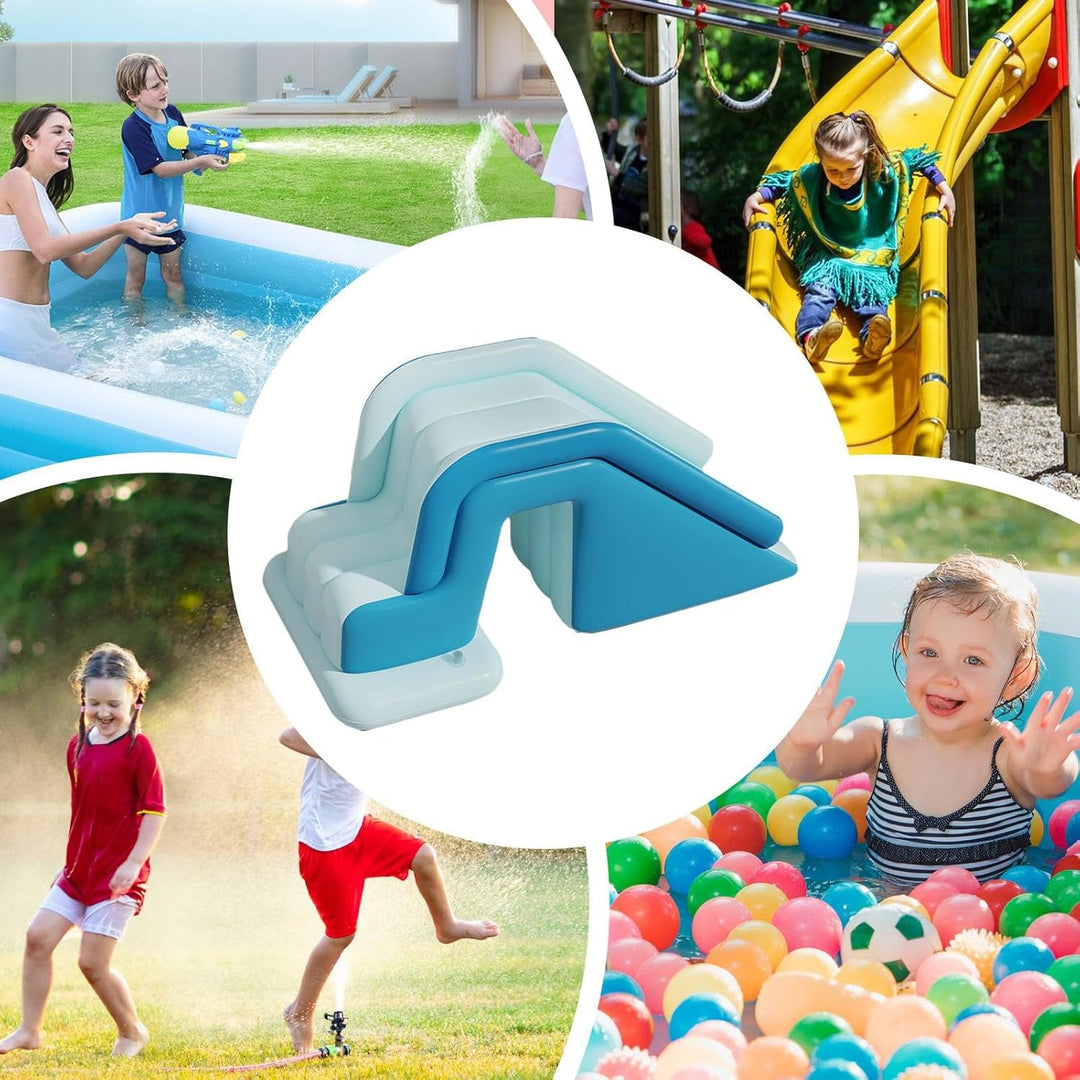 Pool Aufblasbare Rutsche | Zusammenklappbare Kinder Poolrutsche,Grosse Rutschbahn Mit Rutschfester O