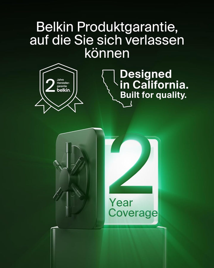 Belkin SoundForm Anywhere Bluetooth Kopfhörer Kabellos, Noise Cancelling Kopfhoerer, IPX4 Spritzwass