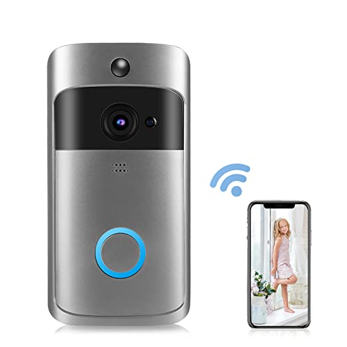 Funkklingel mit Kamera, Türklingel mit Kamera, 1280 x 720 Auflösung Video Türklingel mit 6800mAh Akk