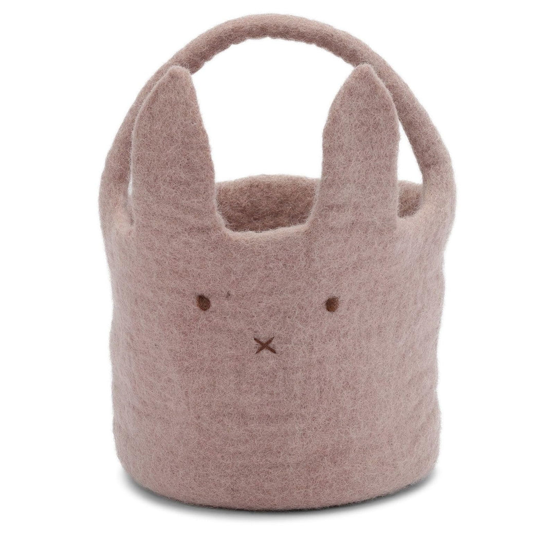 Én Gry & Sif Osterkorb Häschen I Osternest zum Befüllen oder als Osterdeko, hand-made, rosa Osterkör