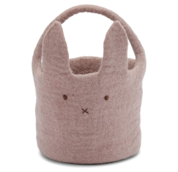 Én Gry & Sif Osterkorb Häschen I Osternest zum Befüllen oder als Osterdeko, hand-made, rosa Osterkör