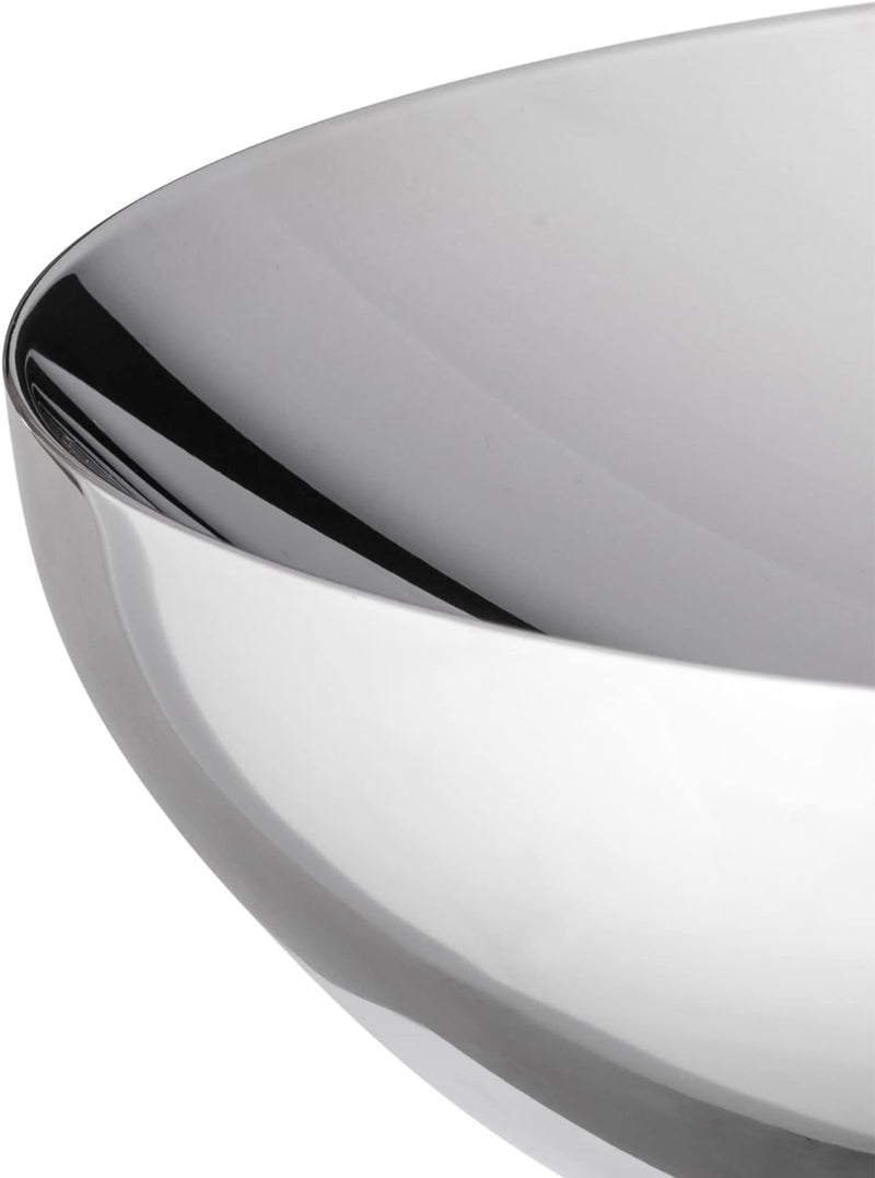 Alessi Double doppelwandige Schale, aus Edelstahl, Silber, 2.8 x 27 x 18 cm, 2.8 x 27 x 18 cm