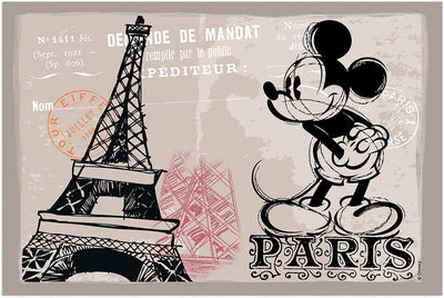 Egan Disney Walt WMSET/28 Kaffeetassen, Modell Paris, Zuckerdose und Platzdeckchen, Porzellan, Mehrf