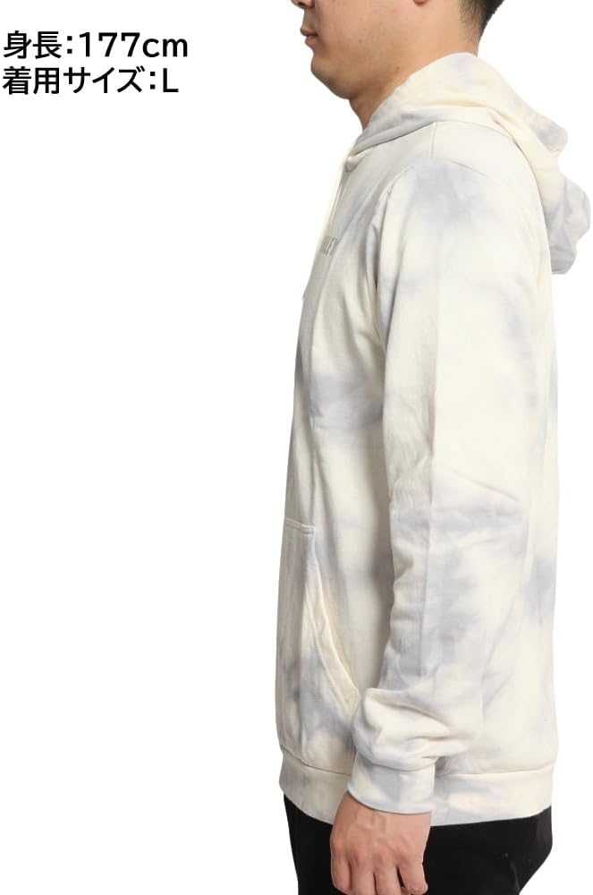 Hurley Herren M Fastlane Tie Dye Summer Pullov Sweatshirt S Kokosnuss Milk, S Kokosnuss Milk