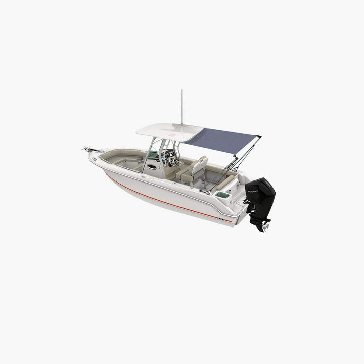 Oceansouth T-Top Erweiterungssatz Sonnenschutz Heck Grau Länge und Breite 2.4m - 2.1m, Grau Länge un