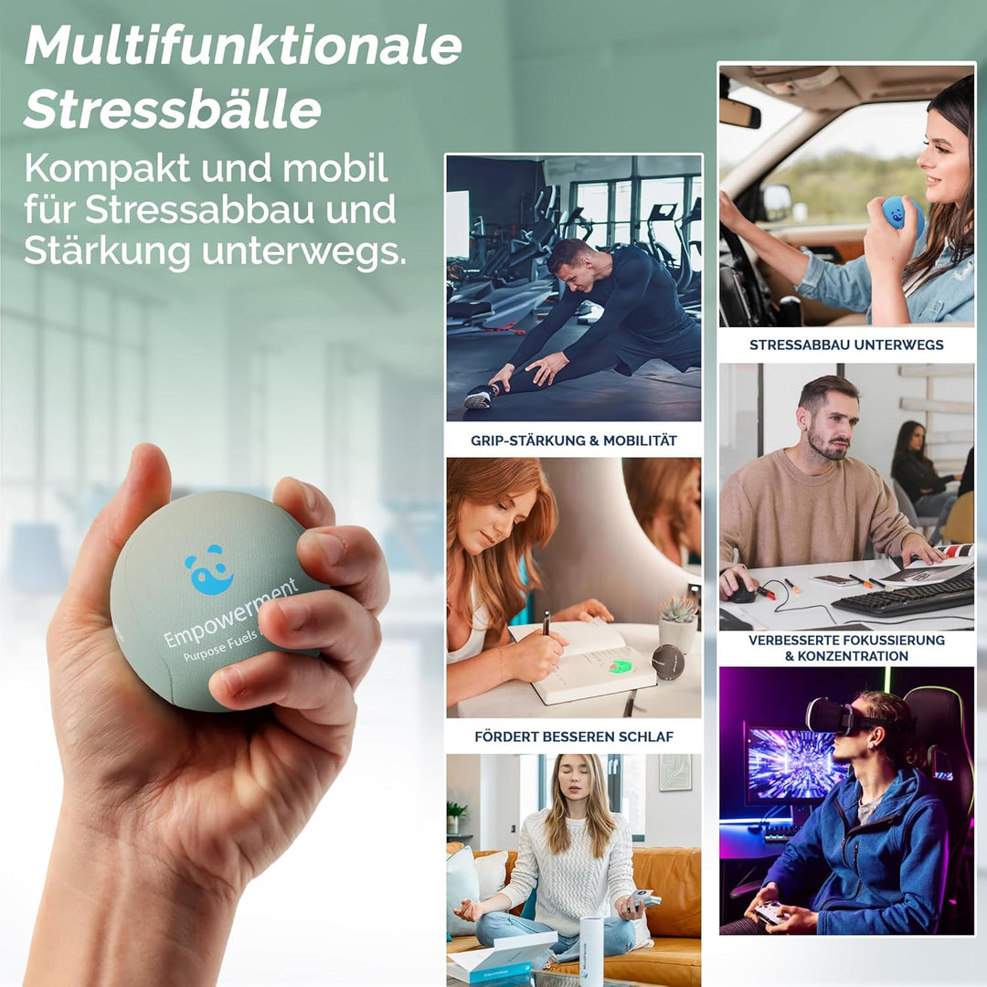 MindPanda Geist & Körper Gel-Stressball für Erwachsene – Handtherapie Anti Stress Bälle Quetschbälle