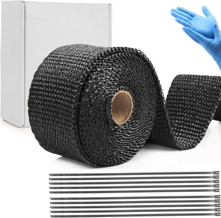 Yosugi 20M Hitzeschutzband 20m*5cm Heat Protection Tape, 10 KabelbinderEdelstahl Hitzeschutzband für