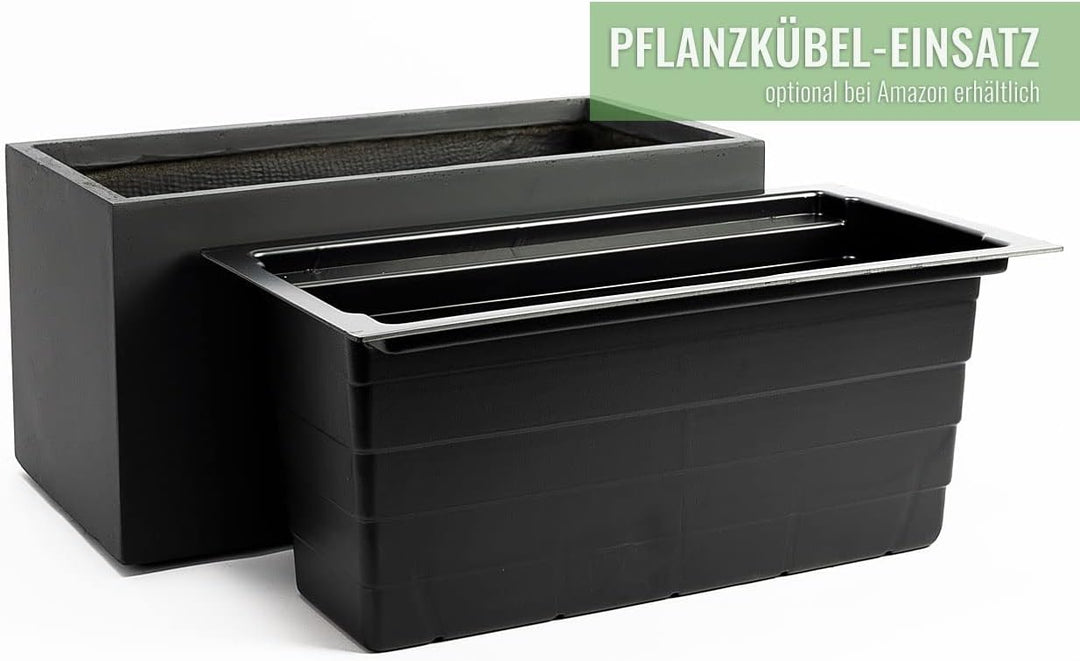 Pflanzwerk® Pflanzkübel TUB Anthrazit 30x60x30cm *Frostbeständiger Blumenkübel* *UV-Schutz* *Qualitä