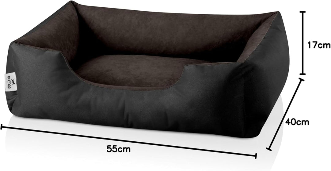 BedDog Hundebett LUPI, Hundekissen mit abziehbaren waschbaren Bezug, Hundekorb, Hundesofa, für klein