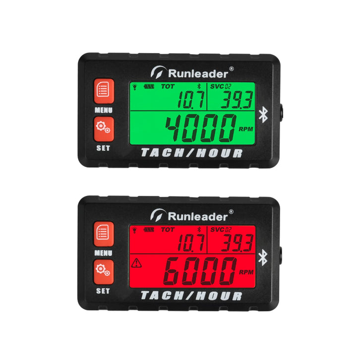 Runleader Digital Bluetooth Tach/Stundenzähler, APP Ferngesteuerte Stunden Tachometer, Wartungserinn