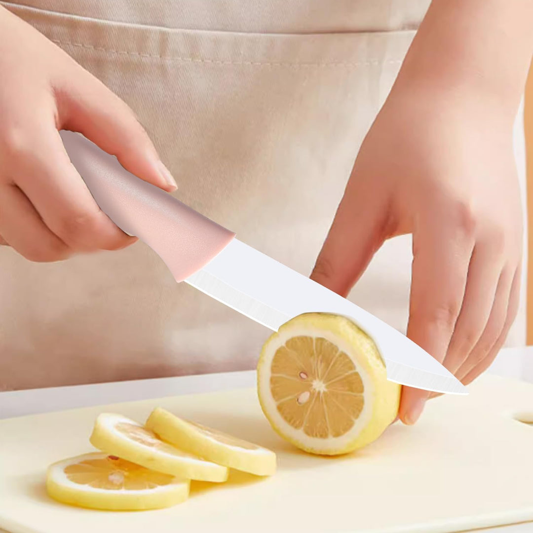 Chef Knives Set, 3 Piece Ceramic Knives, 4 inch Fruit Knife is Suitable for Most Vegetables, Fruits