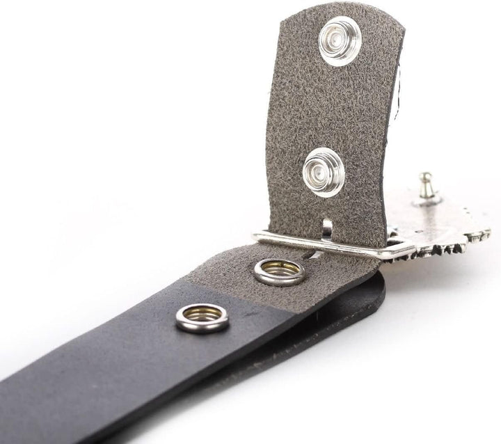 CENO Gürtelschnalle Herz Wechselschliesse Buckle Wechselschnalle Schliesse, 92043, Silber, M