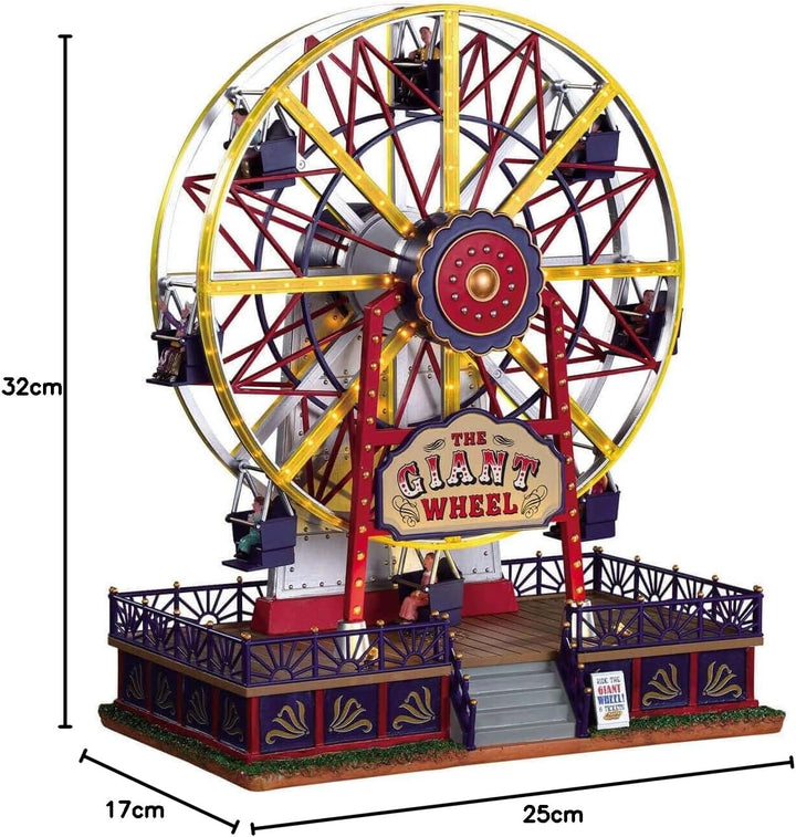 Lemax 94482 - The Giant Wheel - NEU 2019 - Riesenrad - Animiert & Beleuchtet & Sound - Weihnachtswel