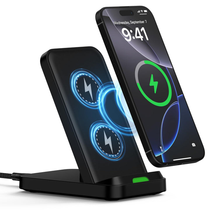 15W Fast Wireless Charger Stand Induktive Ladestation für Samsung Galaxy S25 Ultra/S24 FE/S23/S22/S2