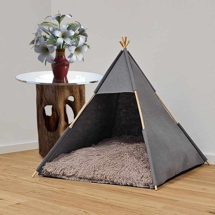 Nobby Filzzelt TENDA grau L x B x H: 70 x 70 x 70 cm