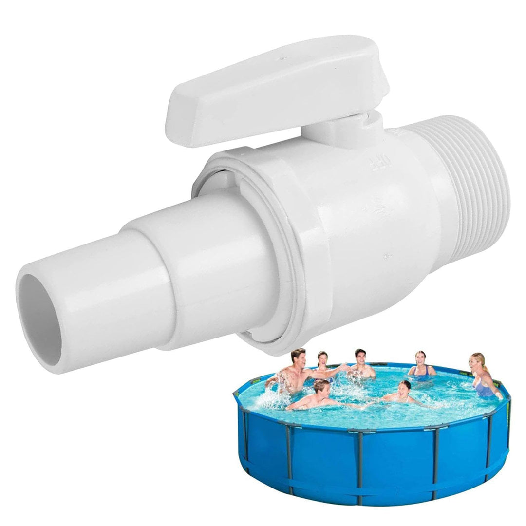 Dubbulon 2Stk Pool Absperrhahn - Absperrventil, Kugelhahn Absperrventil Pool, Filterschalteranschlus