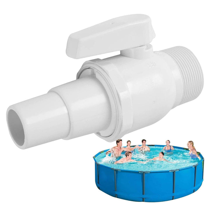 Dubbulon 2Stk Pool Absperrhahn - Absperrventil, Kugelhahn Absperrventil Pool, Filterschalteranschlus