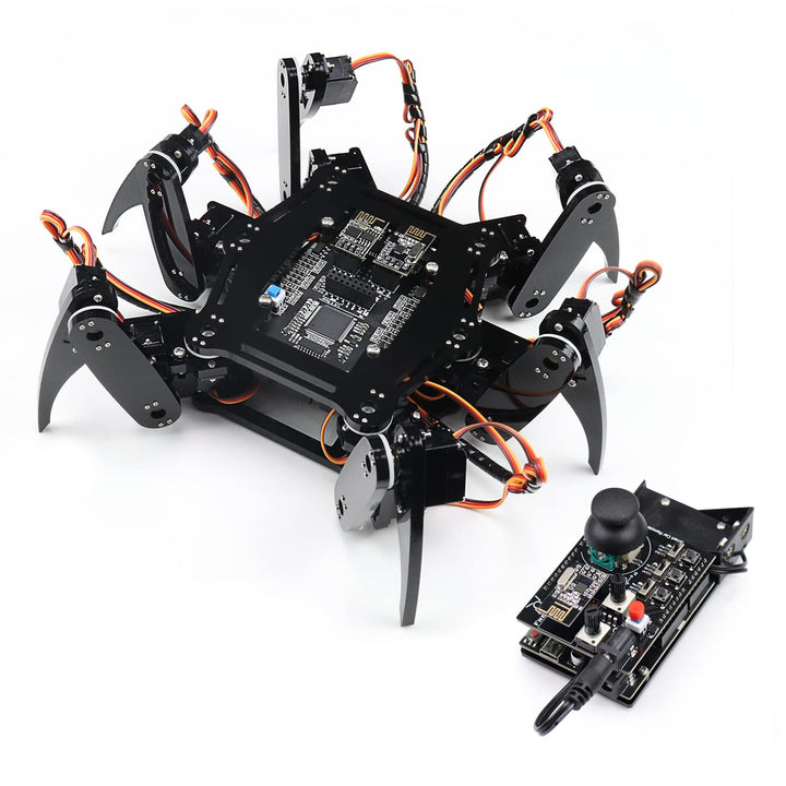 FREENOVE Hexapod Robot Kit with Remote (Compatible with Arduino IDE), App Remote Control, Walking Cr