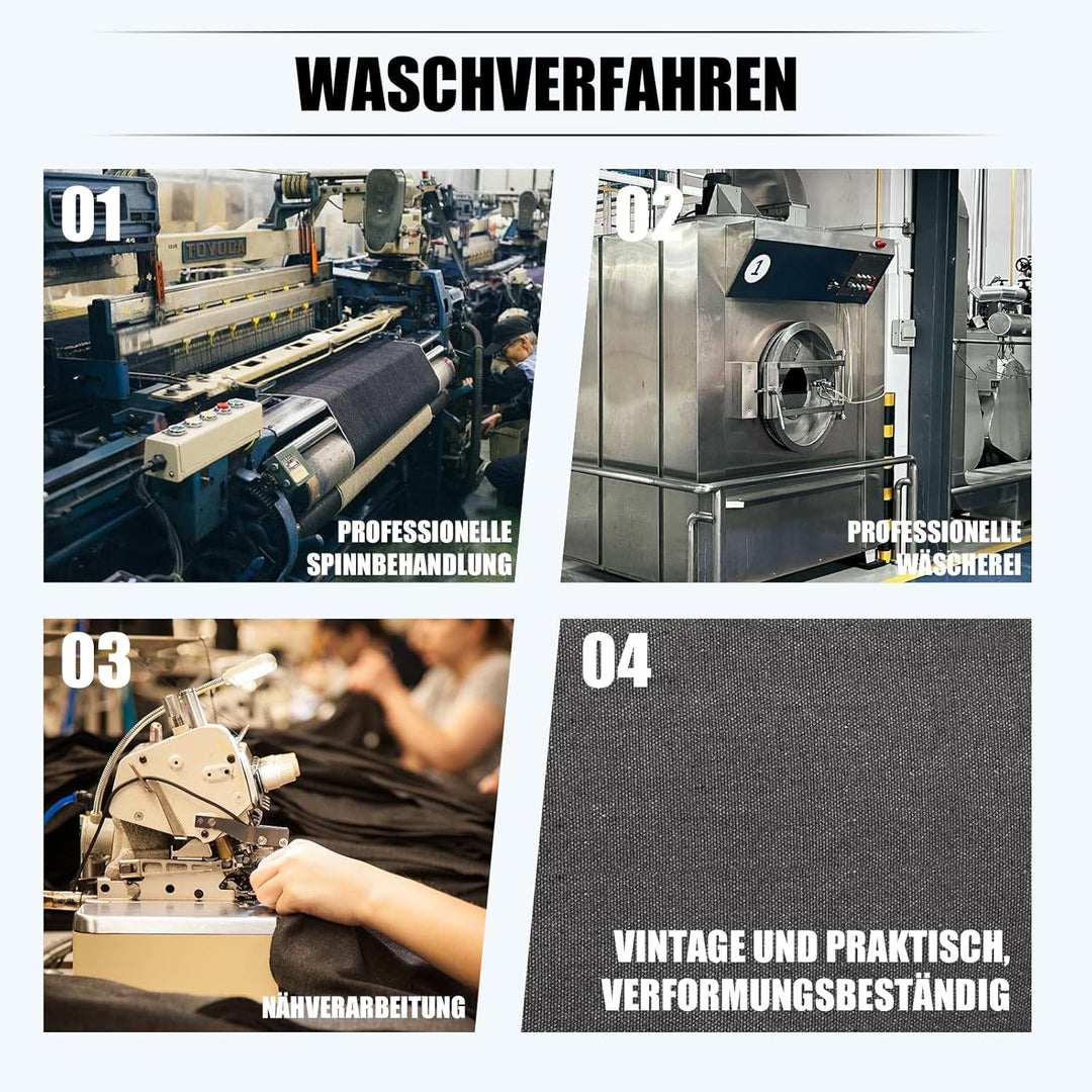 Eshow Umhängetasche Herren Wasserabweisend, Laptoptasche 17,3 Zoll aus Echtleder und Canvas, Messeng