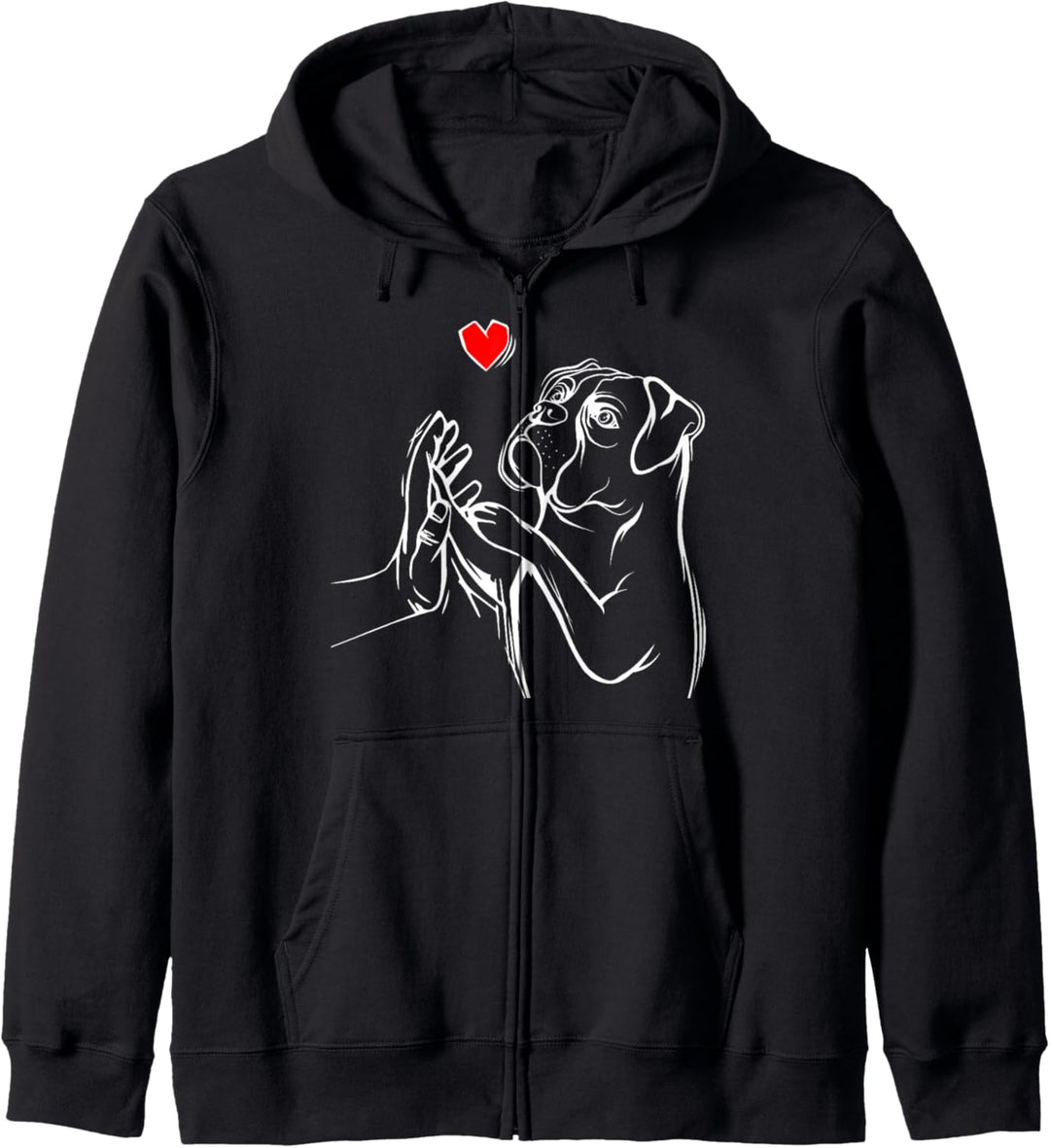 Boxer Hunde Liebe Frauchen Herrchen Damen Kapuzenjacke