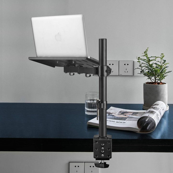 suptek Monitor Arm mit Laptop Halterung Volleinstellbar für 13"-27" Bildschirme Volleinstellbar (40c