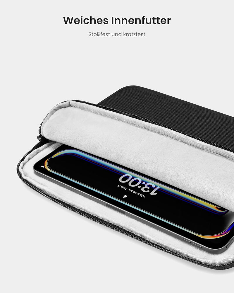 tomtoc Slim Tablet Tasche Hülle für 13 Zoll iPad Pro M4 OLED 2024, 13 Zoll iPad Air M2 2024, 12,9 Zo
