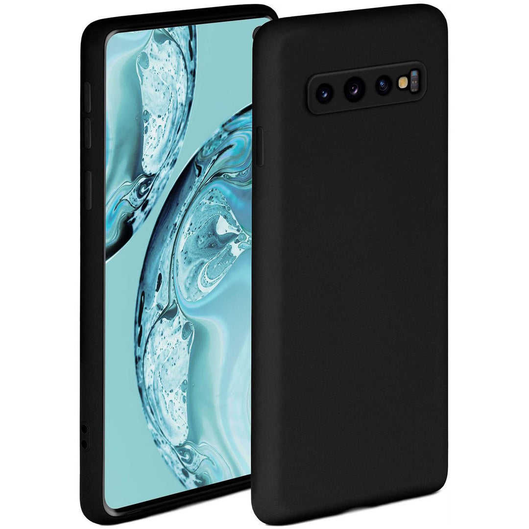 ONEFLOW Soft Case für Samsung Galaxy S10 Hülle aus Silikon mit Kameraschutz, Silikonhülle mit erhöht
