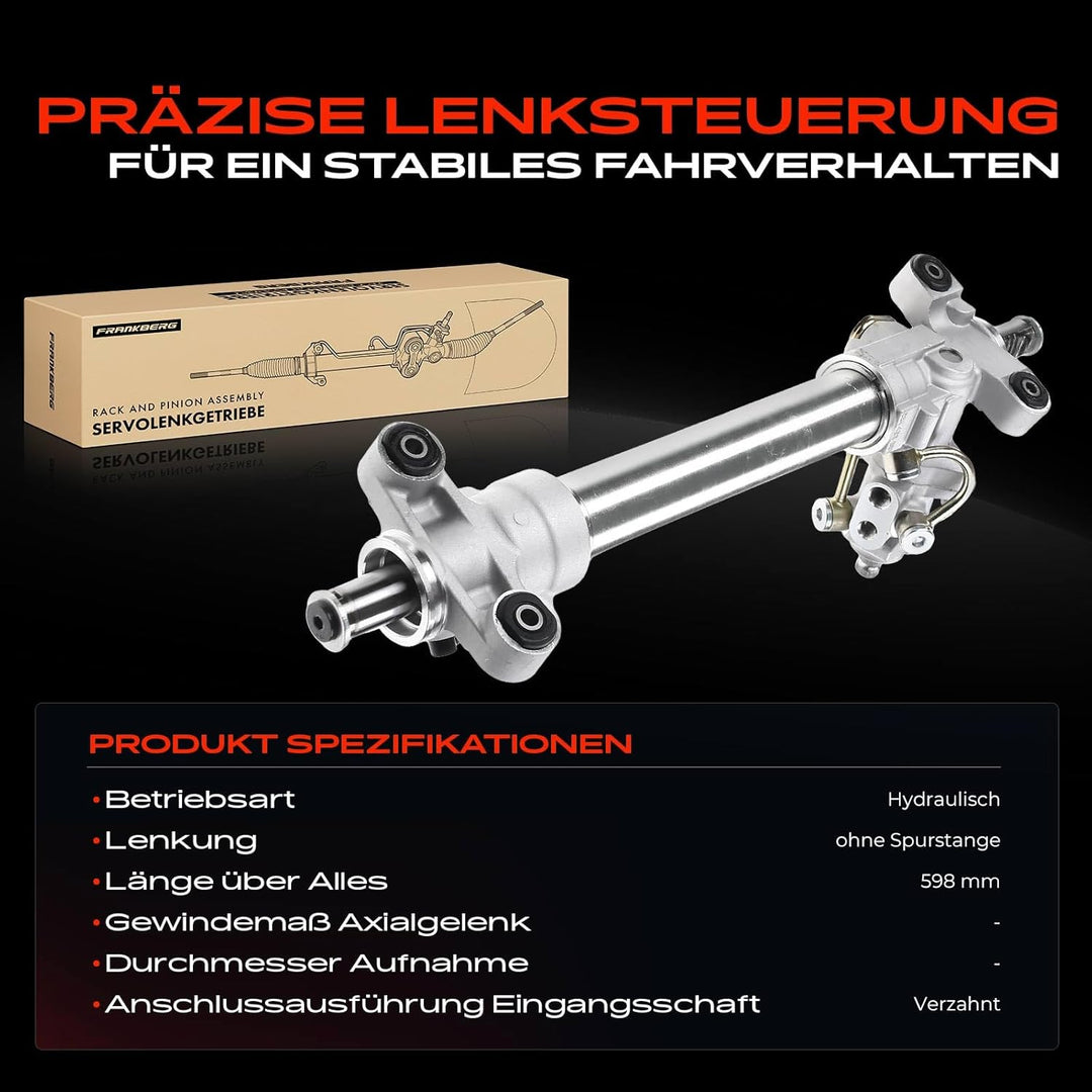 Frankberg Lenkgetriebe Servolenkgetriebe Hydraulisch für Linkslenker Kompatibel mit Transporter III