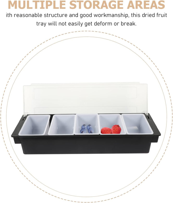 Housoutil Kasten Obstkiste Für Hunde Serviertabletts Für Partys Eisiges Serviertablett Aus Kunststof