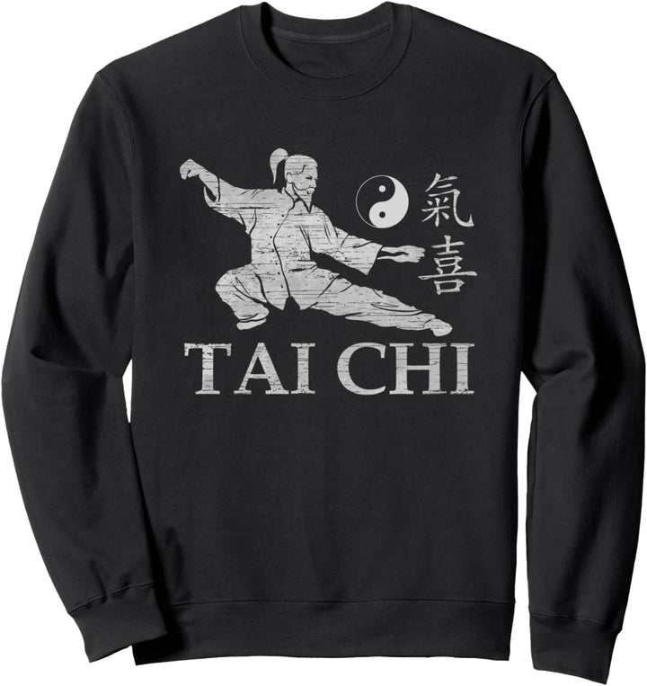Tai Chi Meister Zen Yin Yang Chakra Energie & Glück Sweatshirt