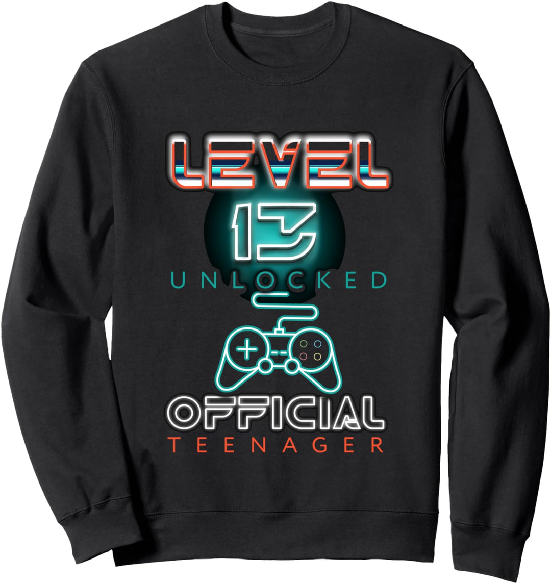 Level 13 Unlocked Offizieller Teenager 13 Jahre Geburtstag Sweatshirt