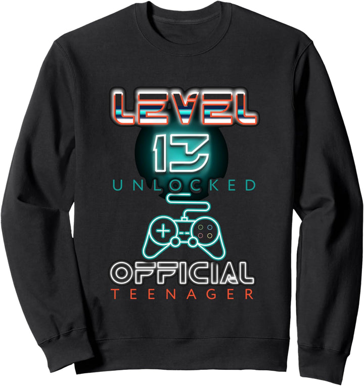 Level 13 Unlocked Offizieller Teenager 13 Jahre Geburtstag Sweatshirt