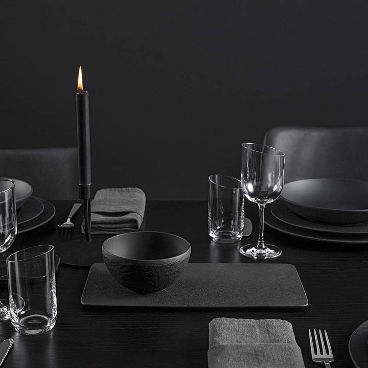 Villeroy & Boch - Manufacture Rock Servierplatte rechteckig, schwarz Manufacture Rock Schale, 430 ml