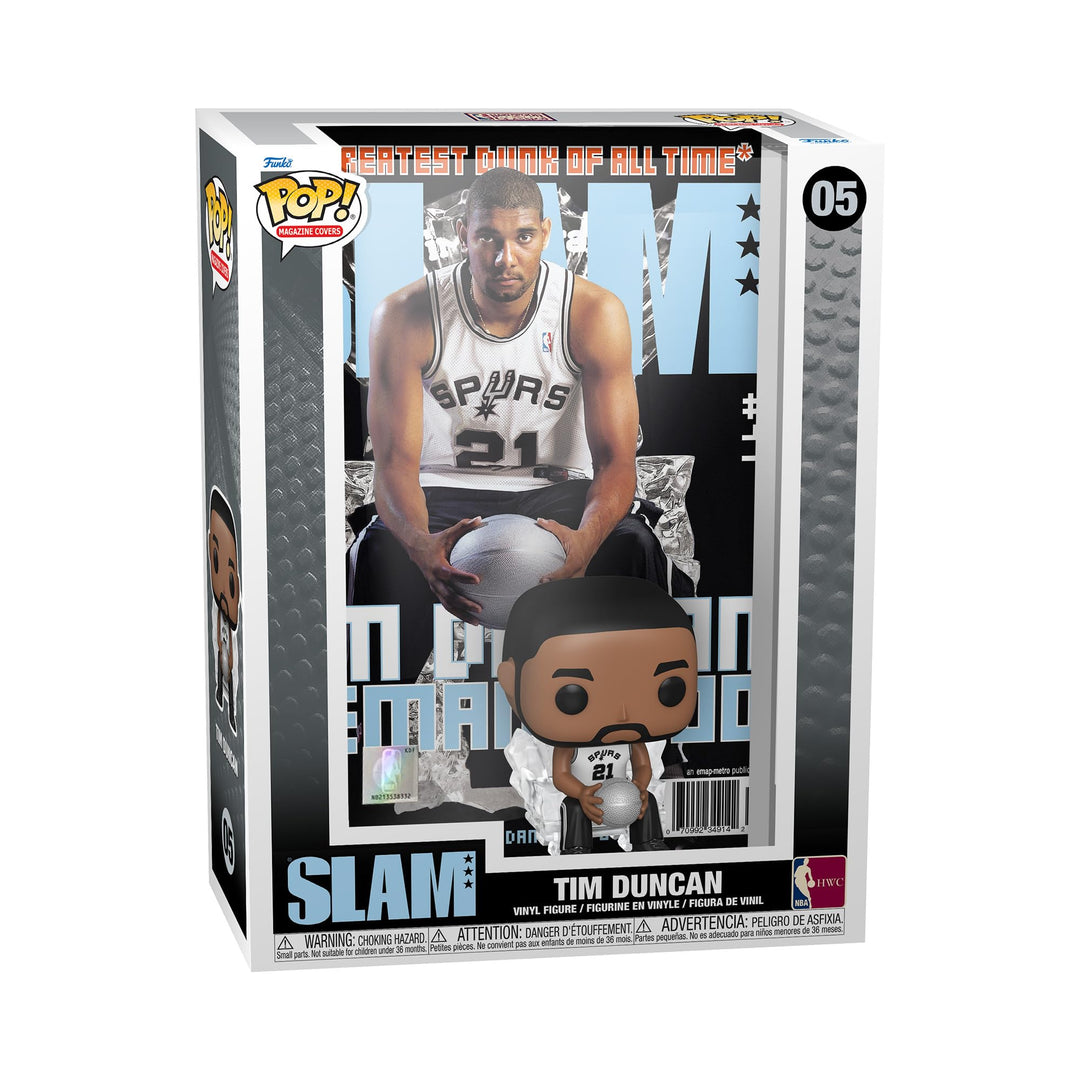 Funko Pop! NBA Cover: SLAM - Tim Duncan - Vinyl-Sammelfigur - Geschenkidee - Offizielle Handelswaren