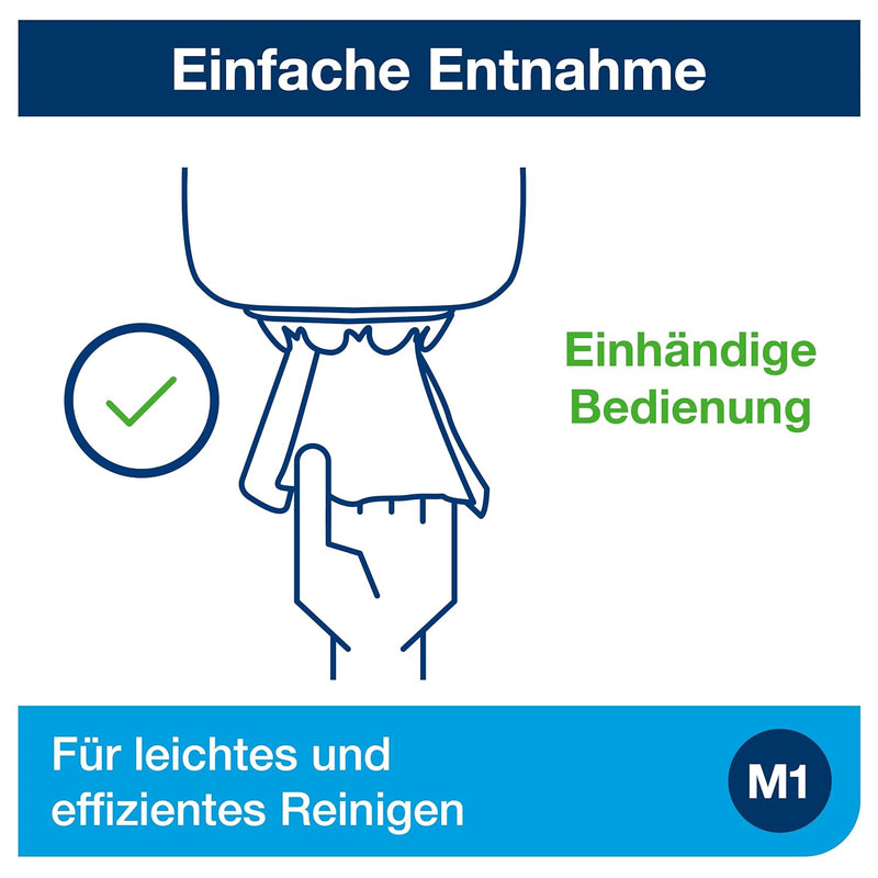 Tork 658000 Mini Innenabrollungsspender für M1 Papierwischtücher im Performance Design / Wischtuchsp