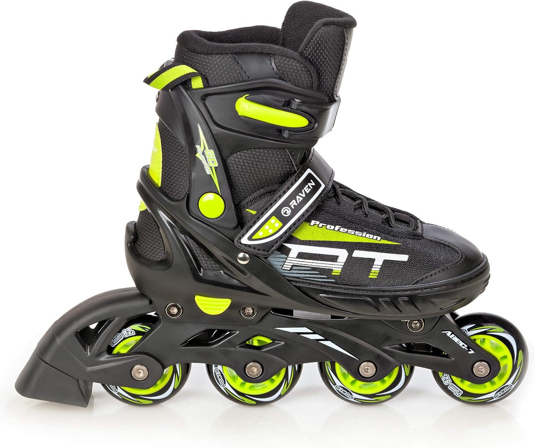 Inline Skates Inliner Raven Profession Black/Lime 35-39(23cm-25,5cm), Black/Lime 35-39(23cm-25,5cm)
