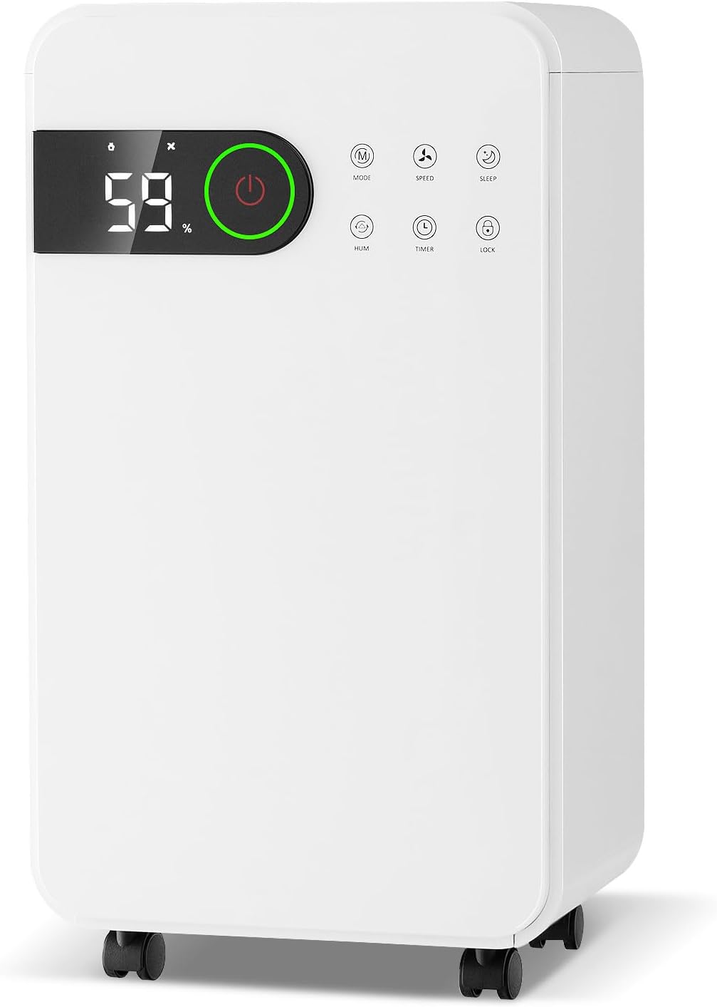 RELAX4LIFE Luftentfeuchter Elektrisch, 15L/24H, 2,3L Wassertank, Raumentfeuchter Schlafmodus & 24h T