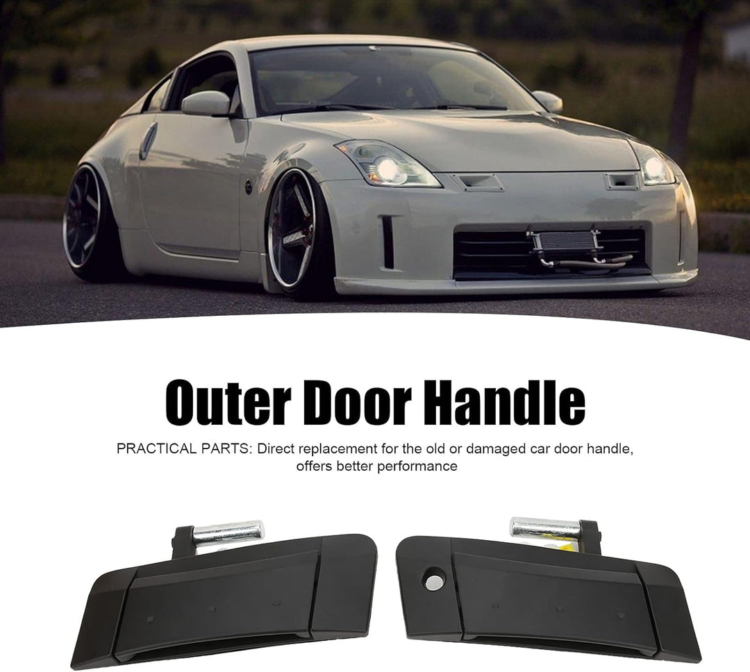 Fydun Auto Aussentürgriff 2 Stück äusserer äusserer Türgriff Links/Rechts 80607‑CD00B Schwarzer Ersa