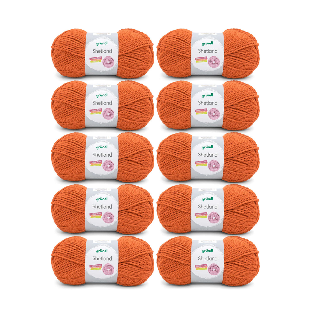 Gründl Shetland Wolle (modisches und weiches Strickgarn aus 80% Polyacryl und 20% Wolle, 100 g / 170