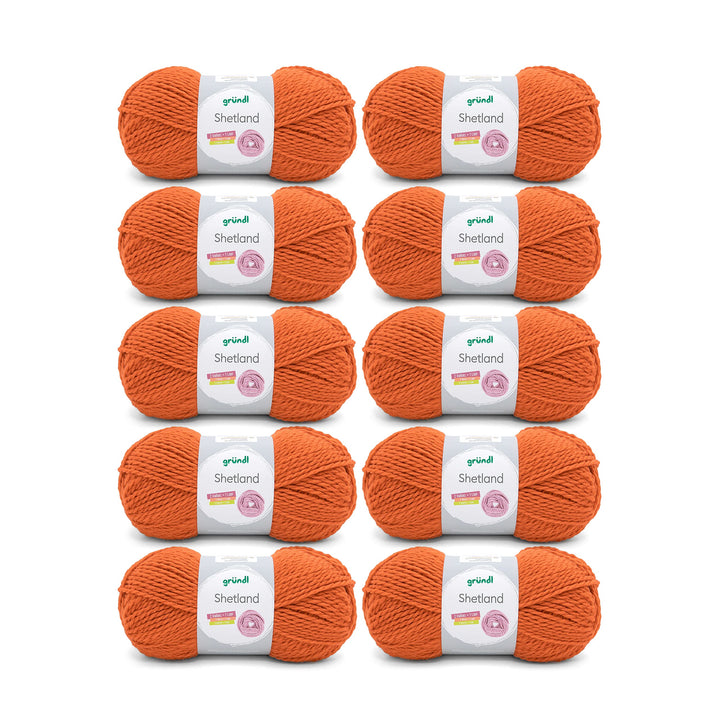 Gründl Shetland Wolle (modisches und weiches Strickgarn aus 80% Polyacryl und 20% Wolle, 100 g / 170