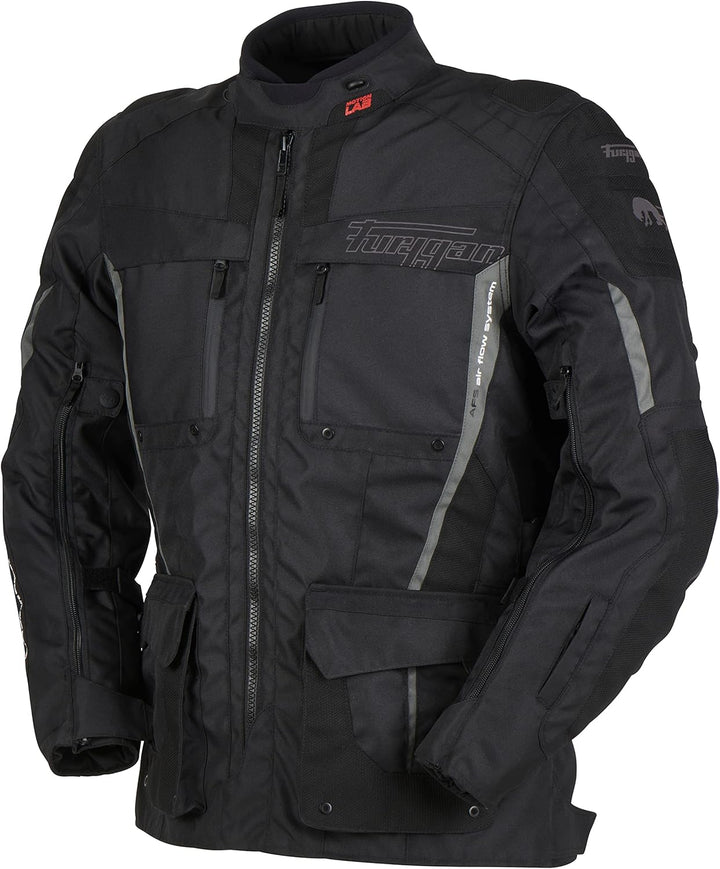 Furygan Herren Motorradjacke S Schwarz-Grau., S Schwarz-Grau.