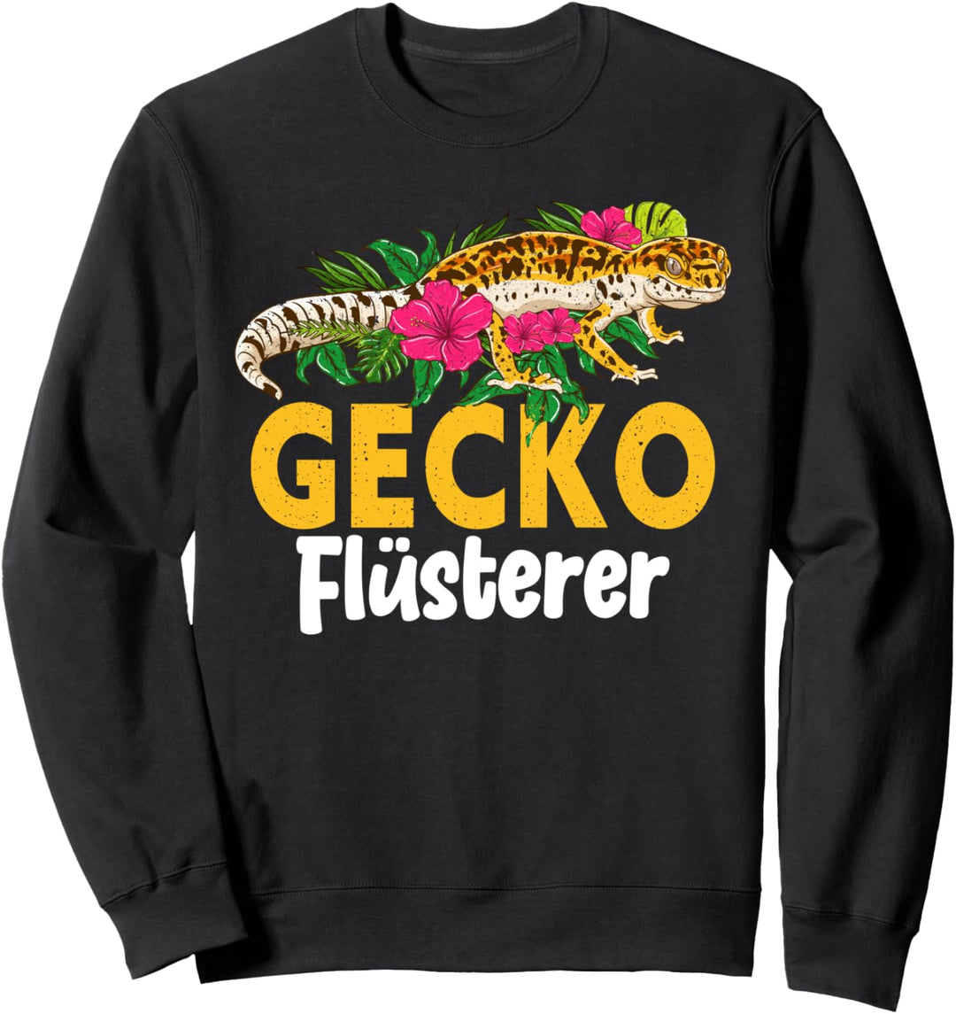 Lustiges Gecko Flüsterer Geschenk Leopardgecko Reptil Fan Sweatshirt