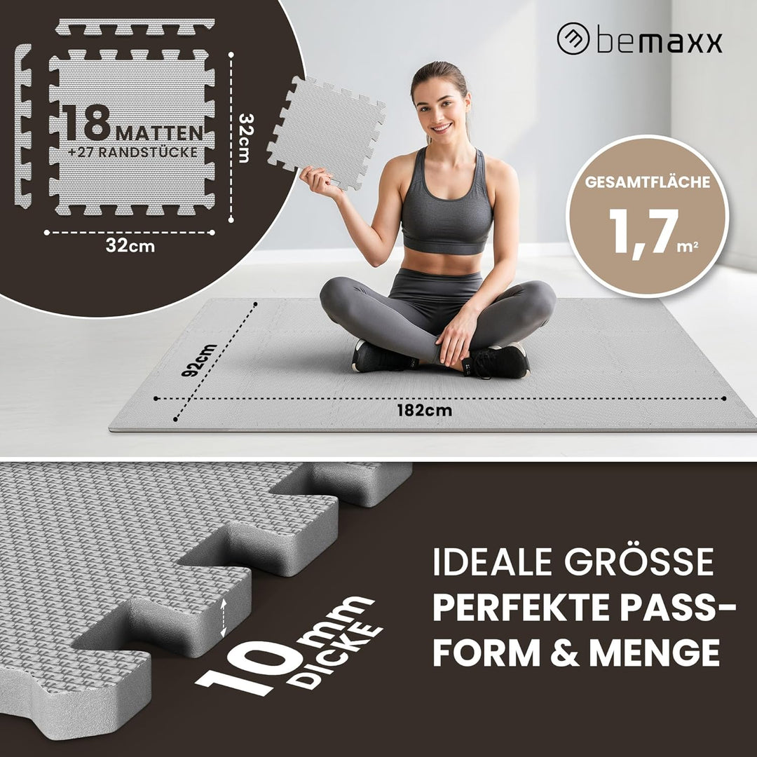 Schutzmatten Bodenschutzmatte Set Sportmatte Gymnastikmatte Puzzlematte: Puzzle Sportgeräte Matte Fi