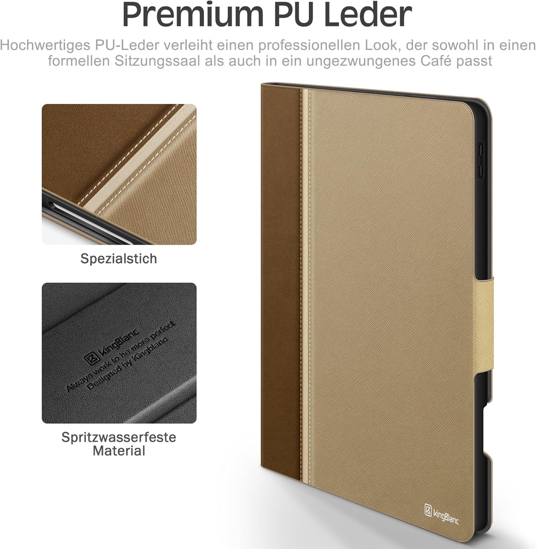 KingBlanc Hülle für iPad Pro 12,9 Zoll 2022 (6. Generation) /2021/2020/2018 (5./4./3. Gen) mit Stift