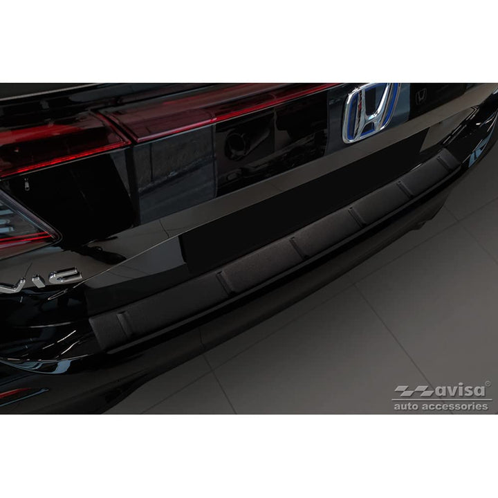Avisa Matt-Schwarz Edelstahl Heckstossstangenschutz kompatibel mit Honda Civic XI HB 2022- &