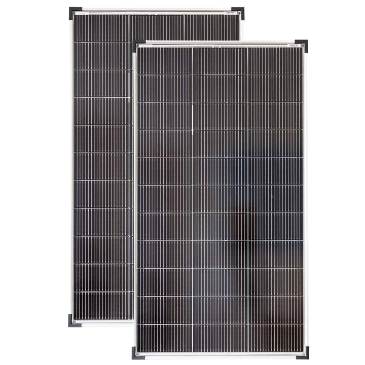 SOLARTRONICS Solarmodul 120 Watt Mono bifazial18 V 18 Busbars Solarpanel Solarzelle (2 Stück)