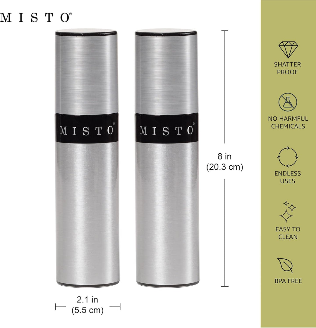 MISTO 5104222 Ölsprüher, Aluminium, Silber-2 2 Stück, 2 Stück