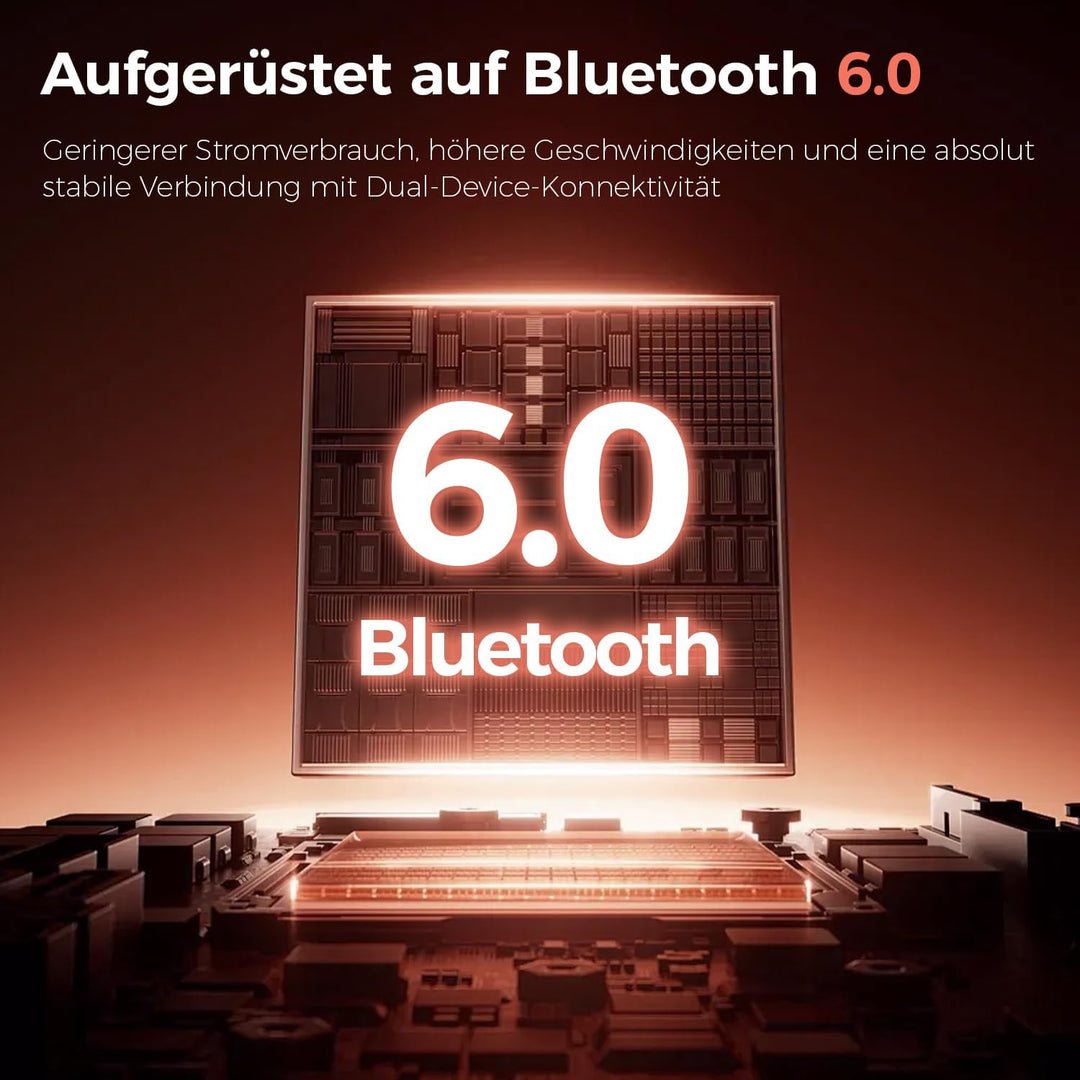 havit SPACE NC01H Hybrid Active Noise Cancelling Kopfhörer, Over Ear Bluetooth Kopfhörer mit 4 Mic E
